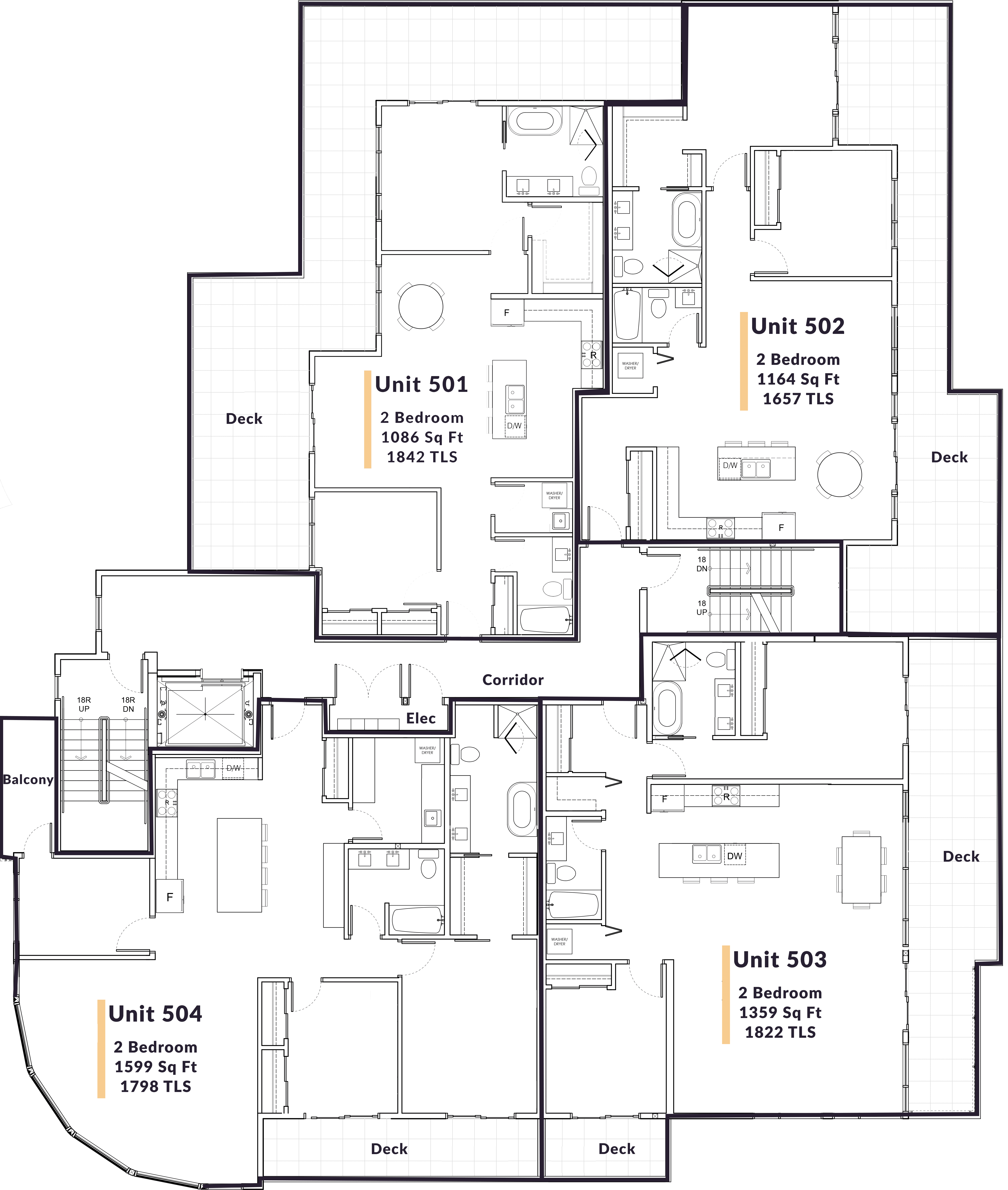 Cento Condominiums 5th Floor Plan