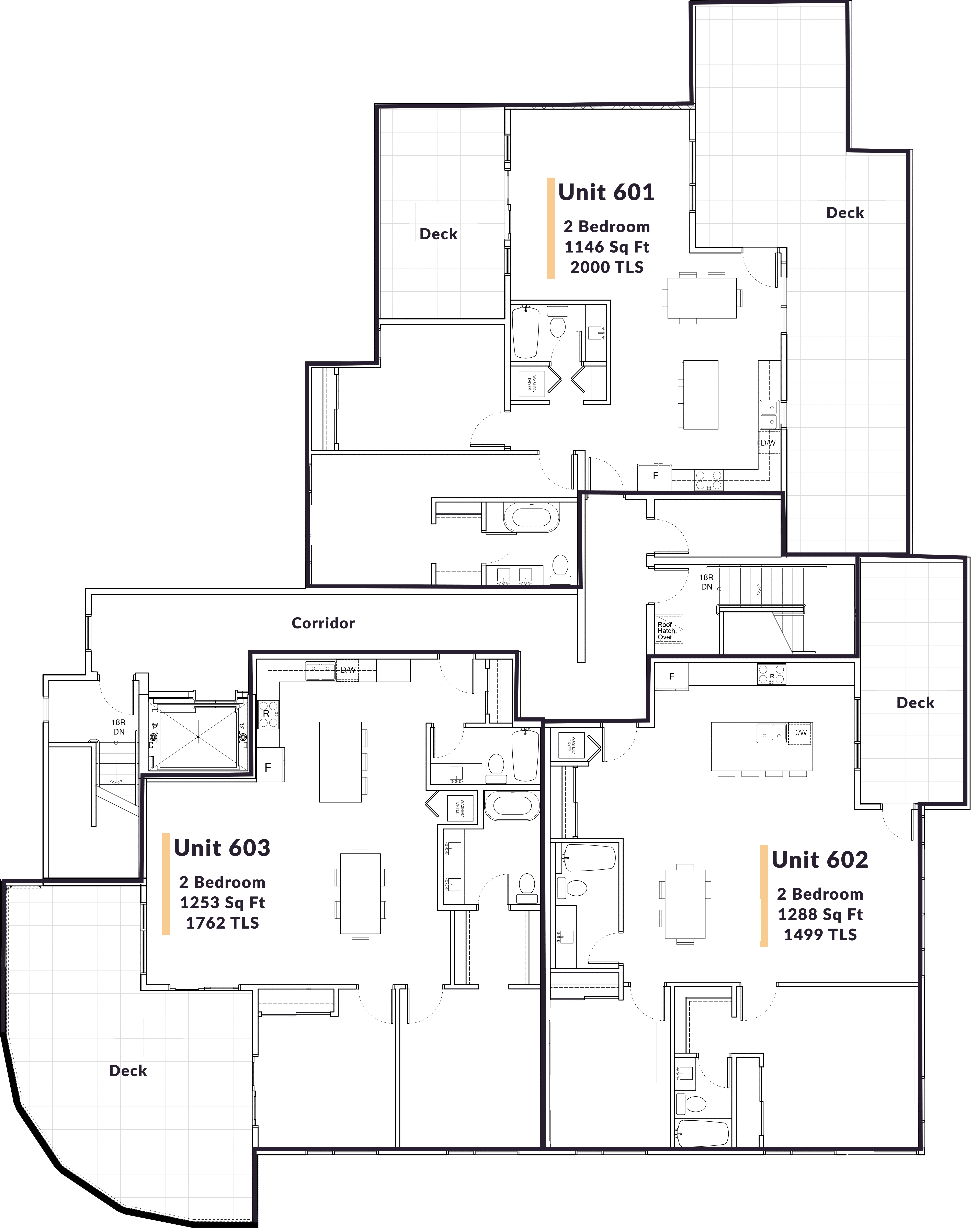 Cento Condominiums 6th Floor Plan